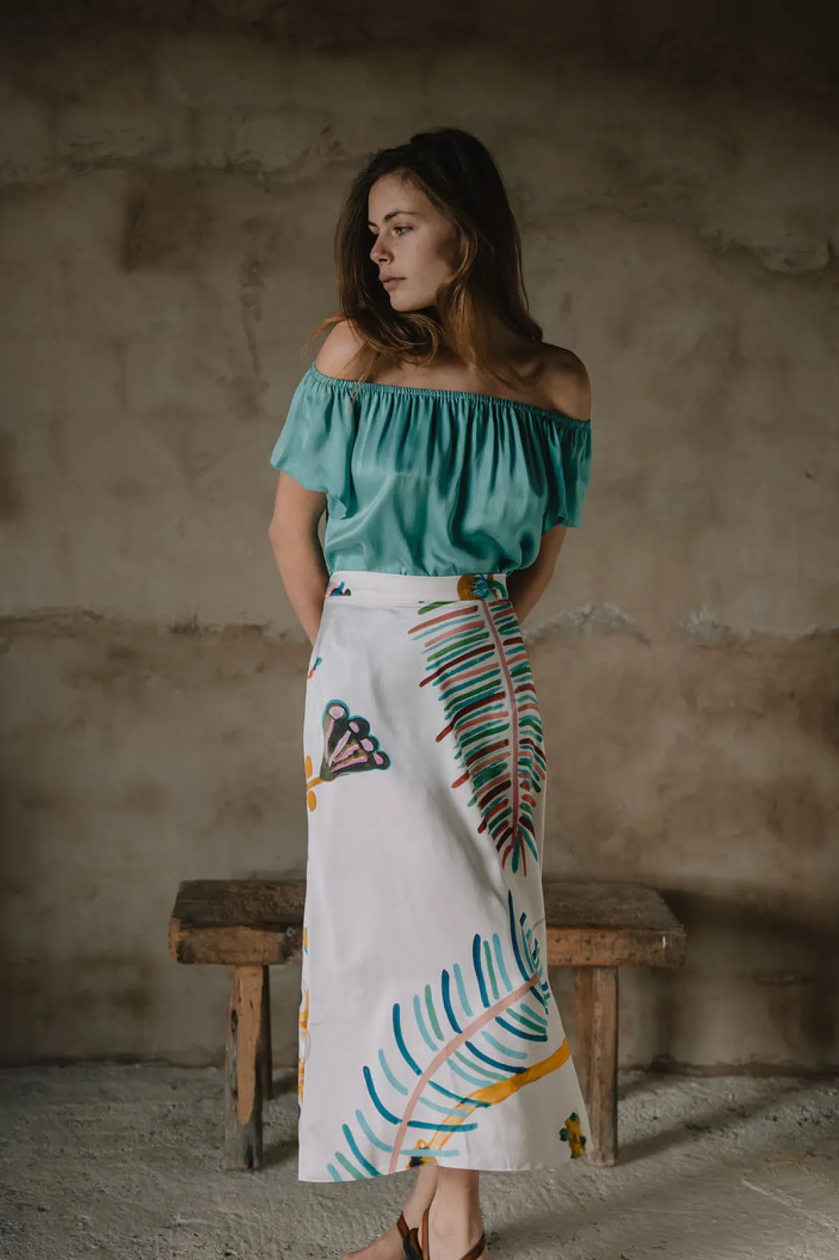 Soler Alma A-line Midi Skirt | Made to Order