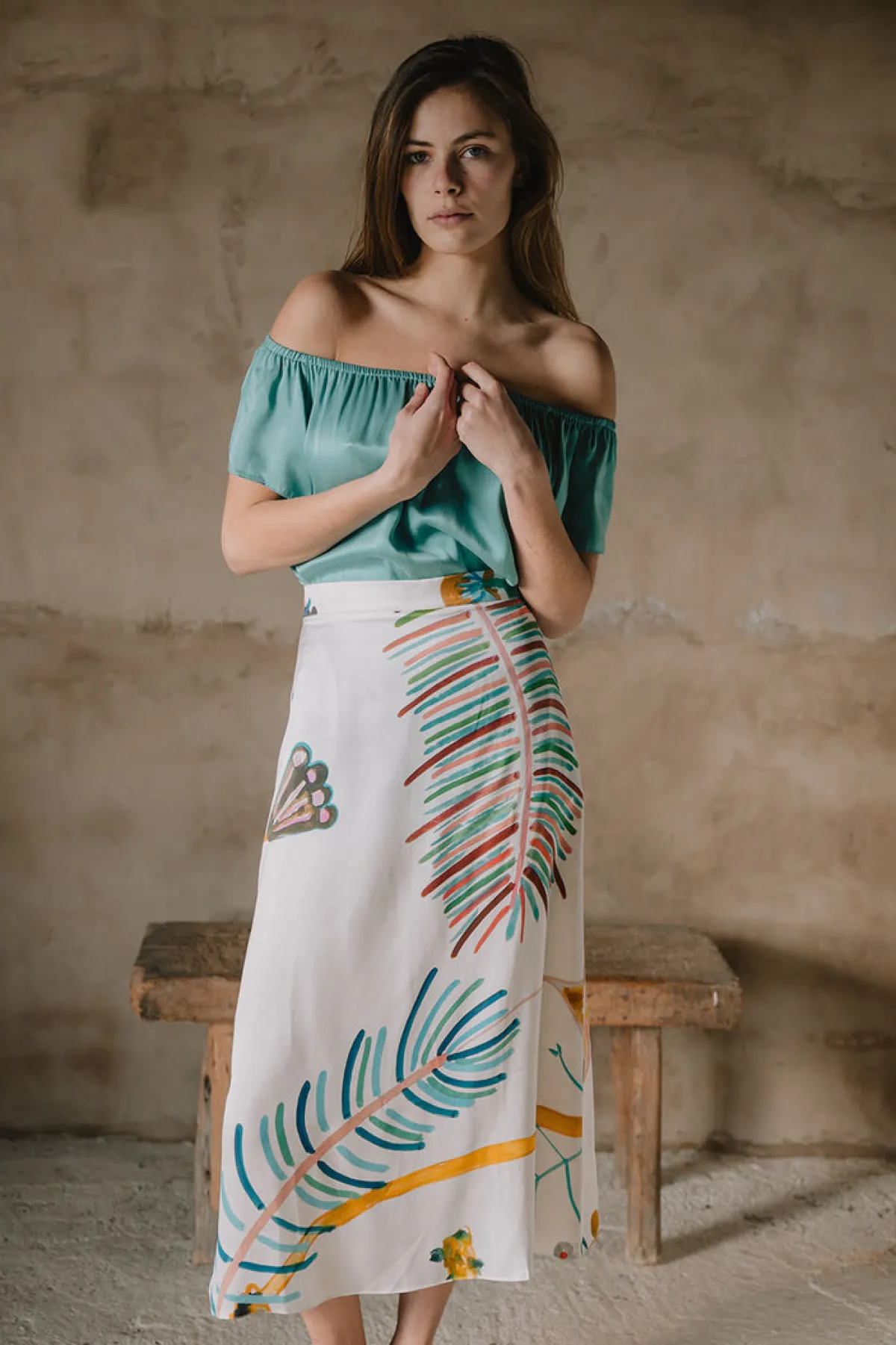 Soler Alma A-line Midi Skirt | Made to Order