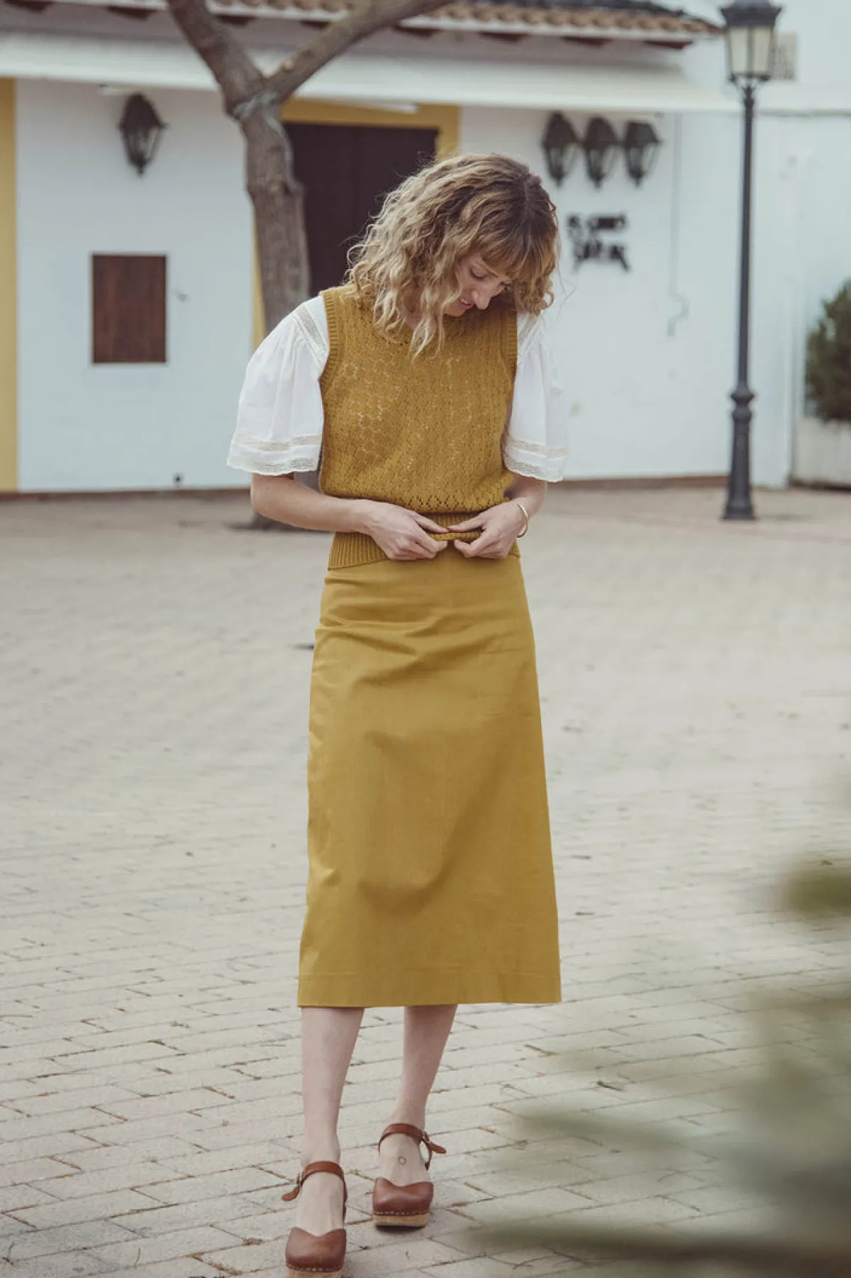 Soler Alma A-line Midi Skirt | Made to Order