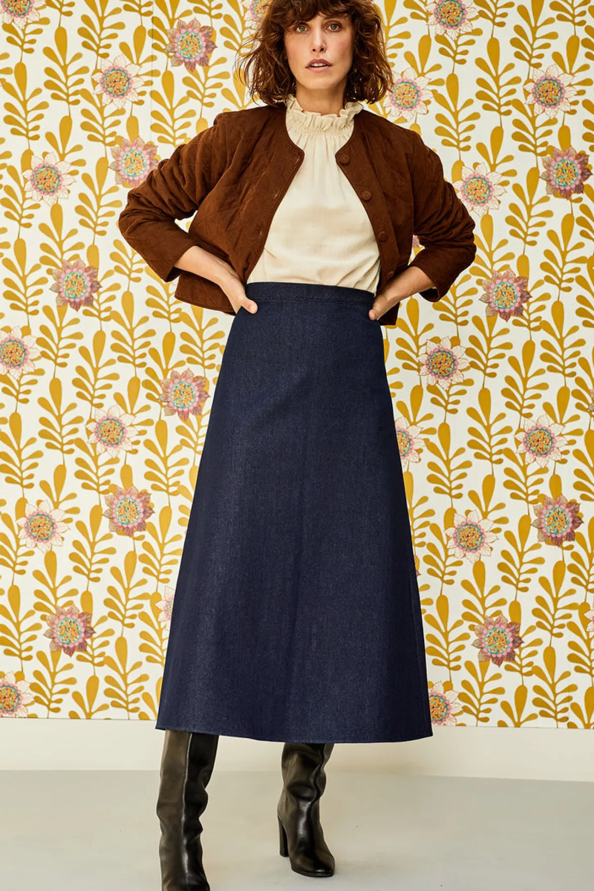 Soler Alma A-line Midi Skirt | Made to Order