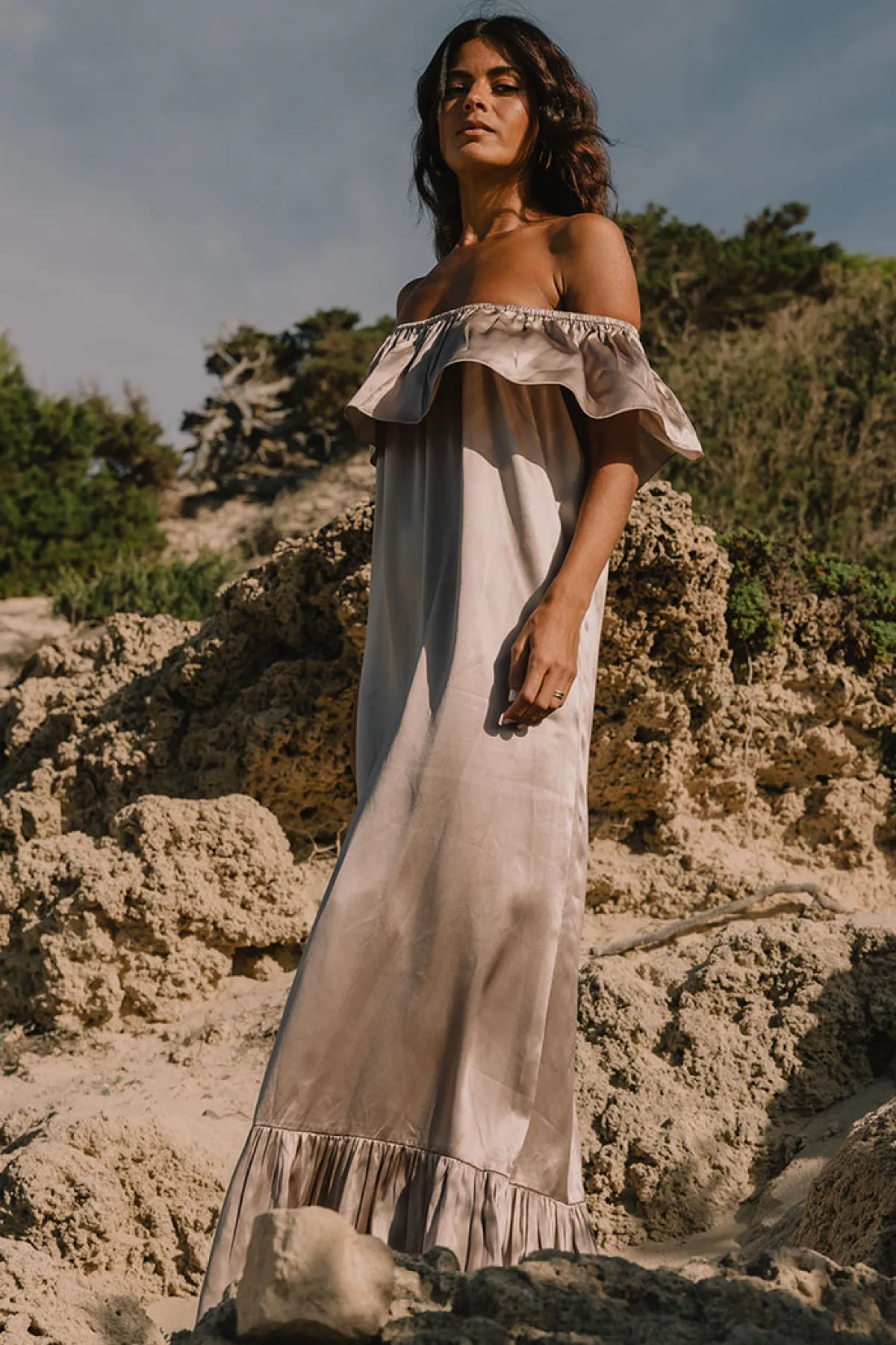 Soler Ana Ruffled Maxi Dress | Made to Order