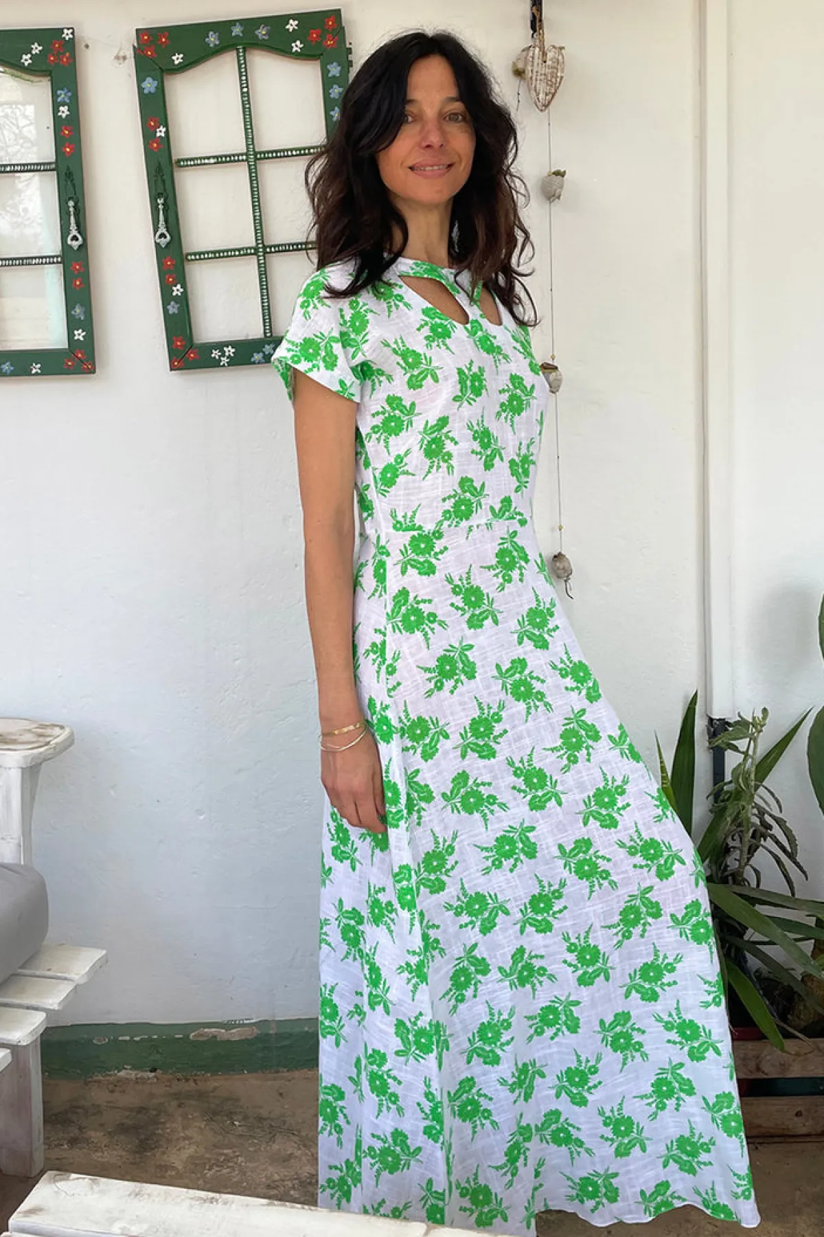 Soler Gia Cut Out Ankle Length Dress | Made to Order