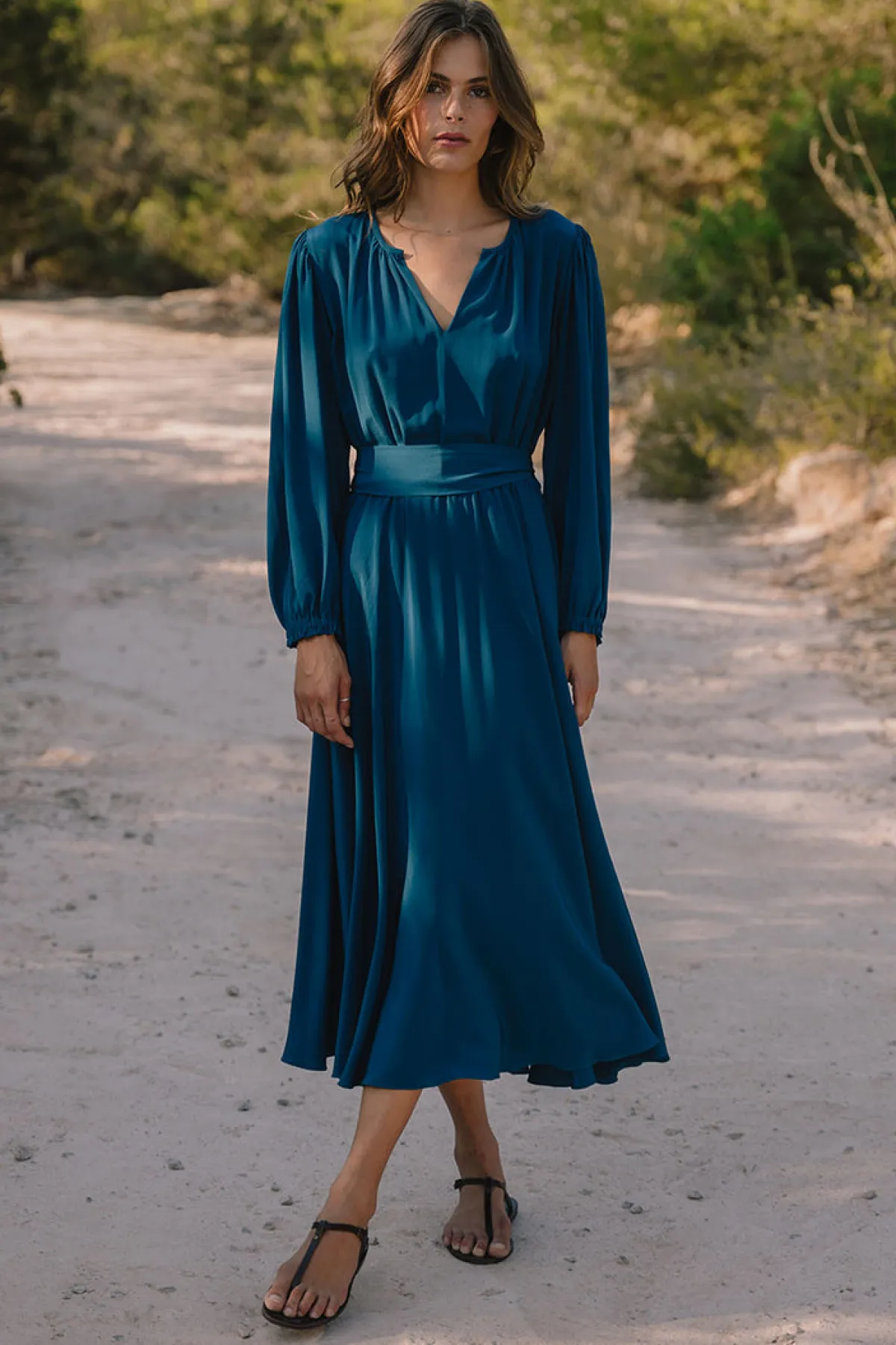 Soler Ines Long Sleeve Midi Dress | Made to Order