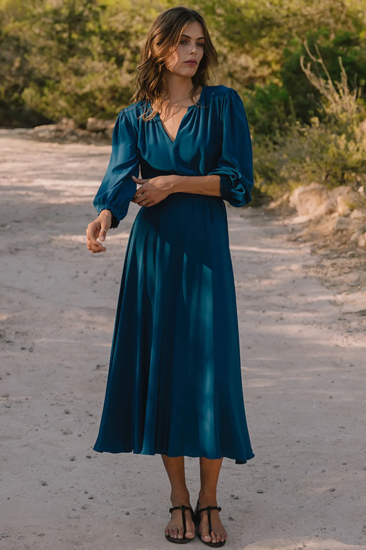 Soler Ines Long Sleeve Midi Dress | Made to Order