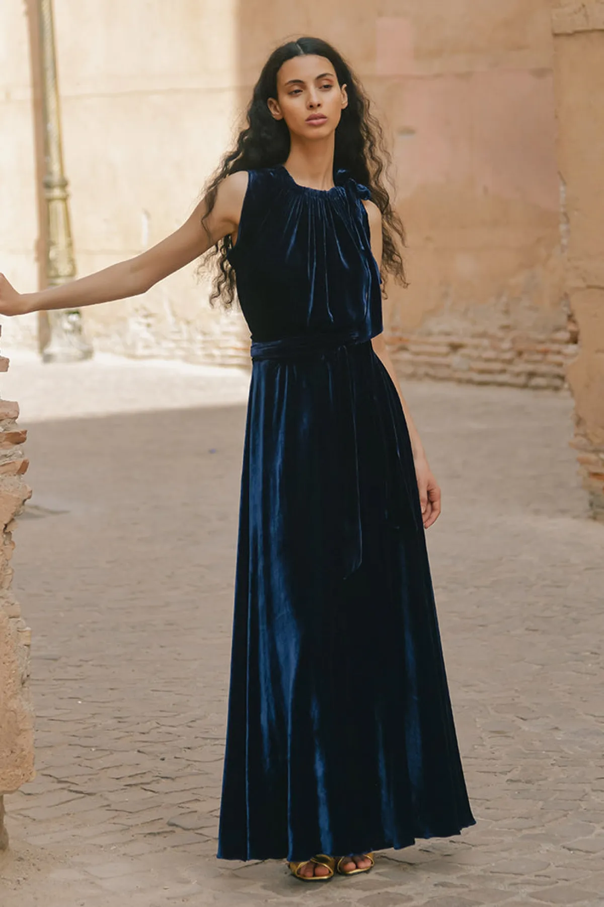 Soler Malta Bea Bow-Tie Maxi Dress | Made To Order