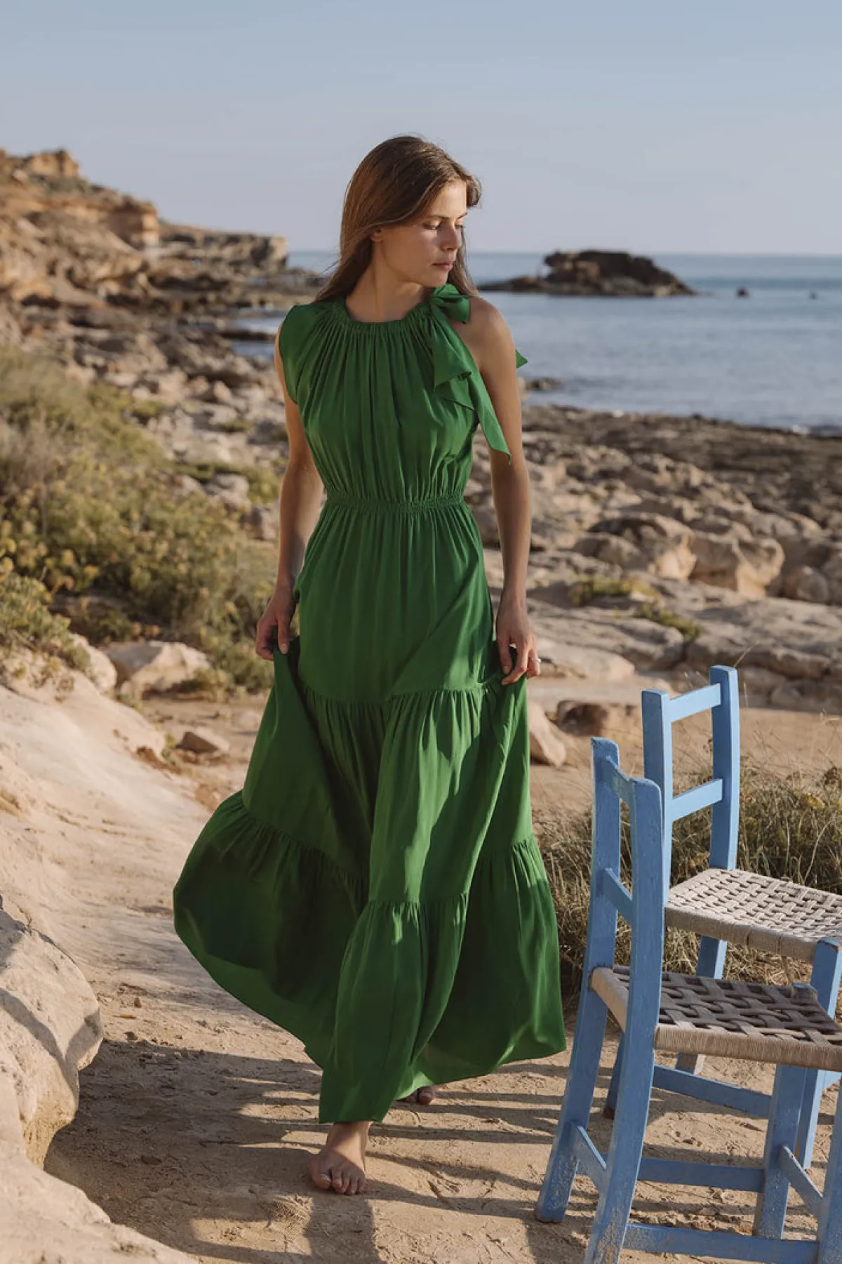 Soler Malta Bow-Tie Maxi Dress | Made to Order