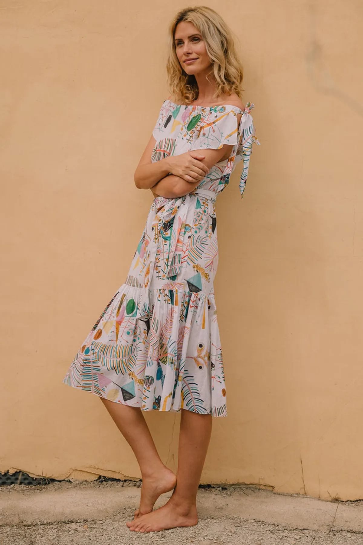 Soler Malta Bow-Tie Midi Dress | Made to Order