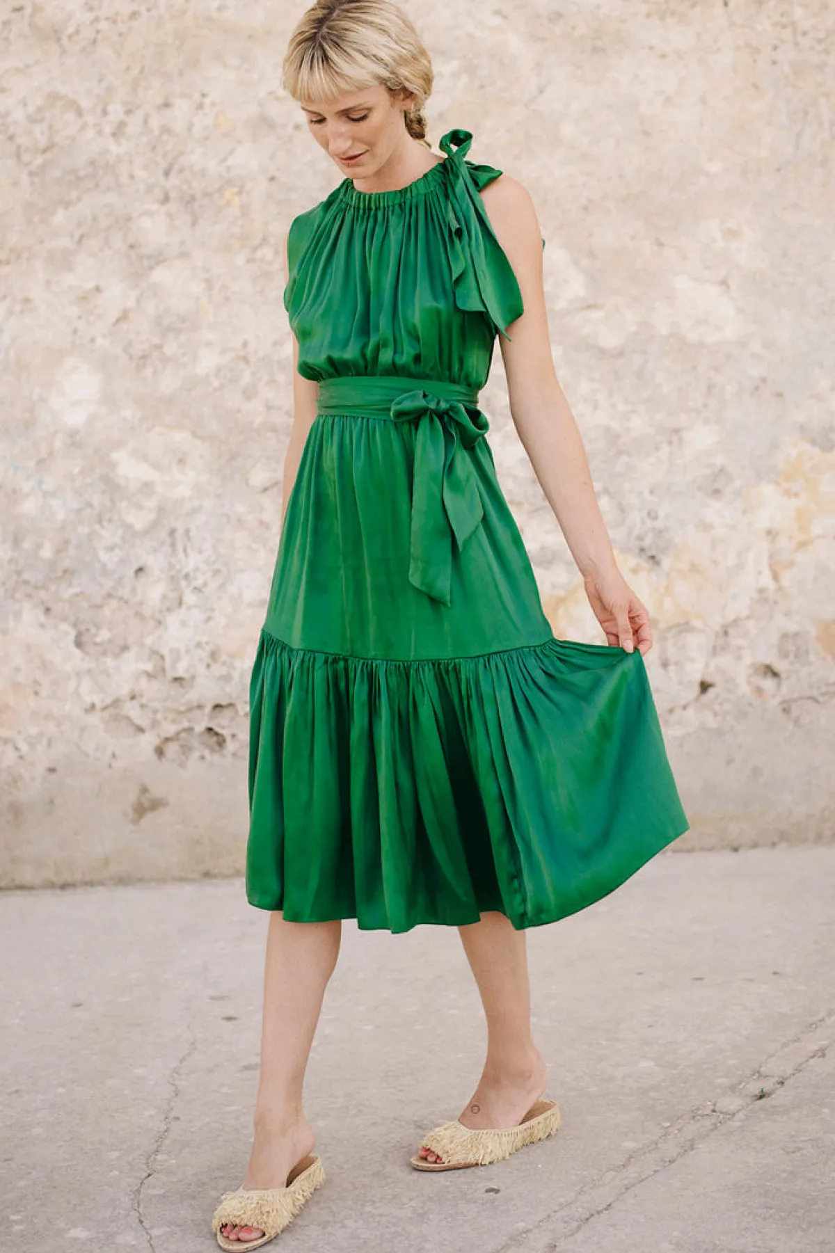 Soler Malta Bow-Tie Midi Dress | Made to Order