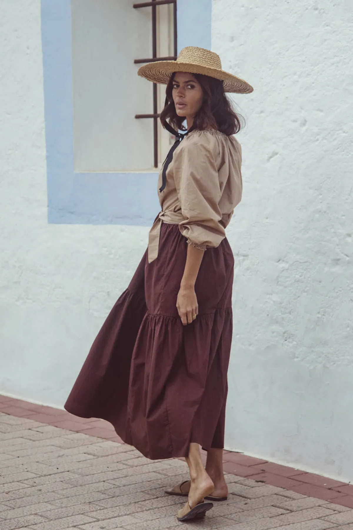 Soler Malta Frilled Ankle Length Skirt | Made to Order