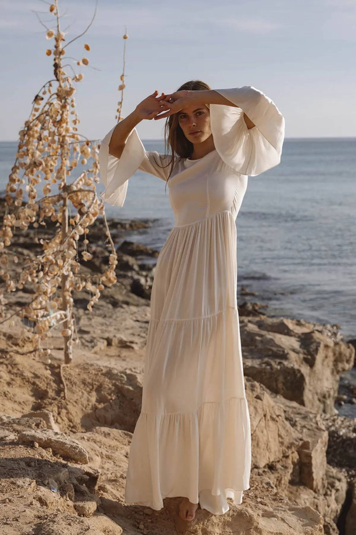 Soler Pia Gathered Tier Maxi Dress | Made to Order