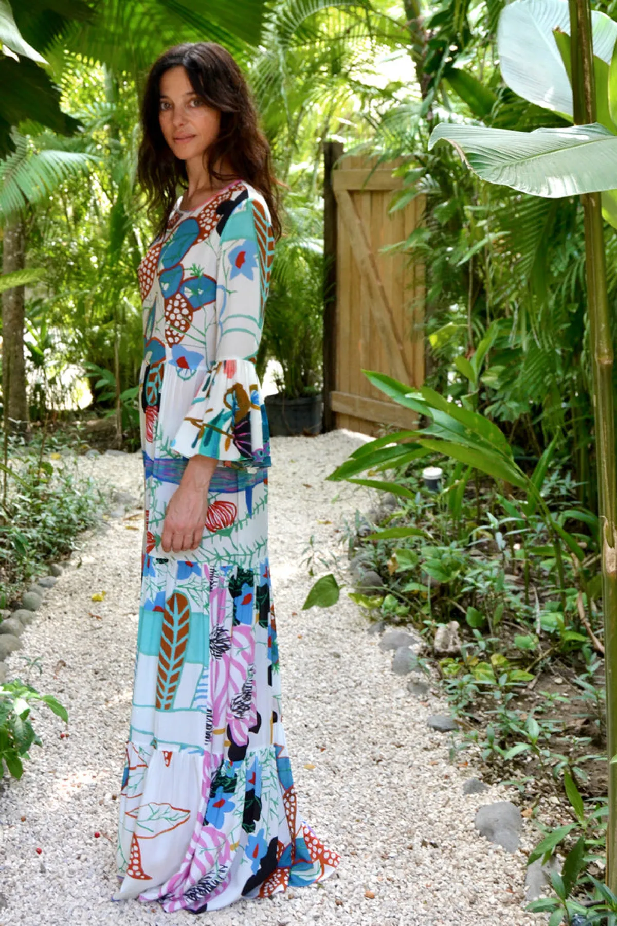 Soler Pia Gathered Tier Maxi Dress | Made to Order