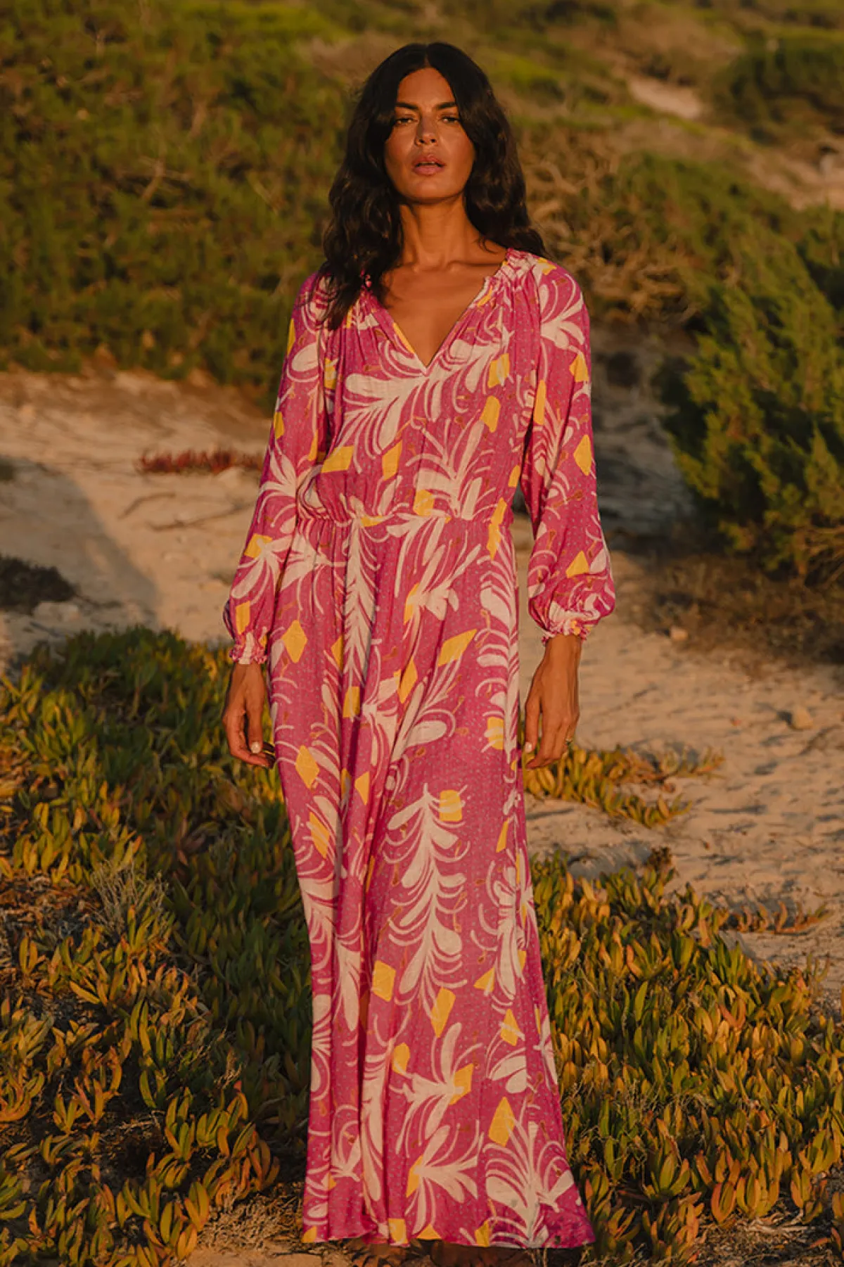 Soler Raquel Bea Peasant Ankle Length Dress | Made to Order