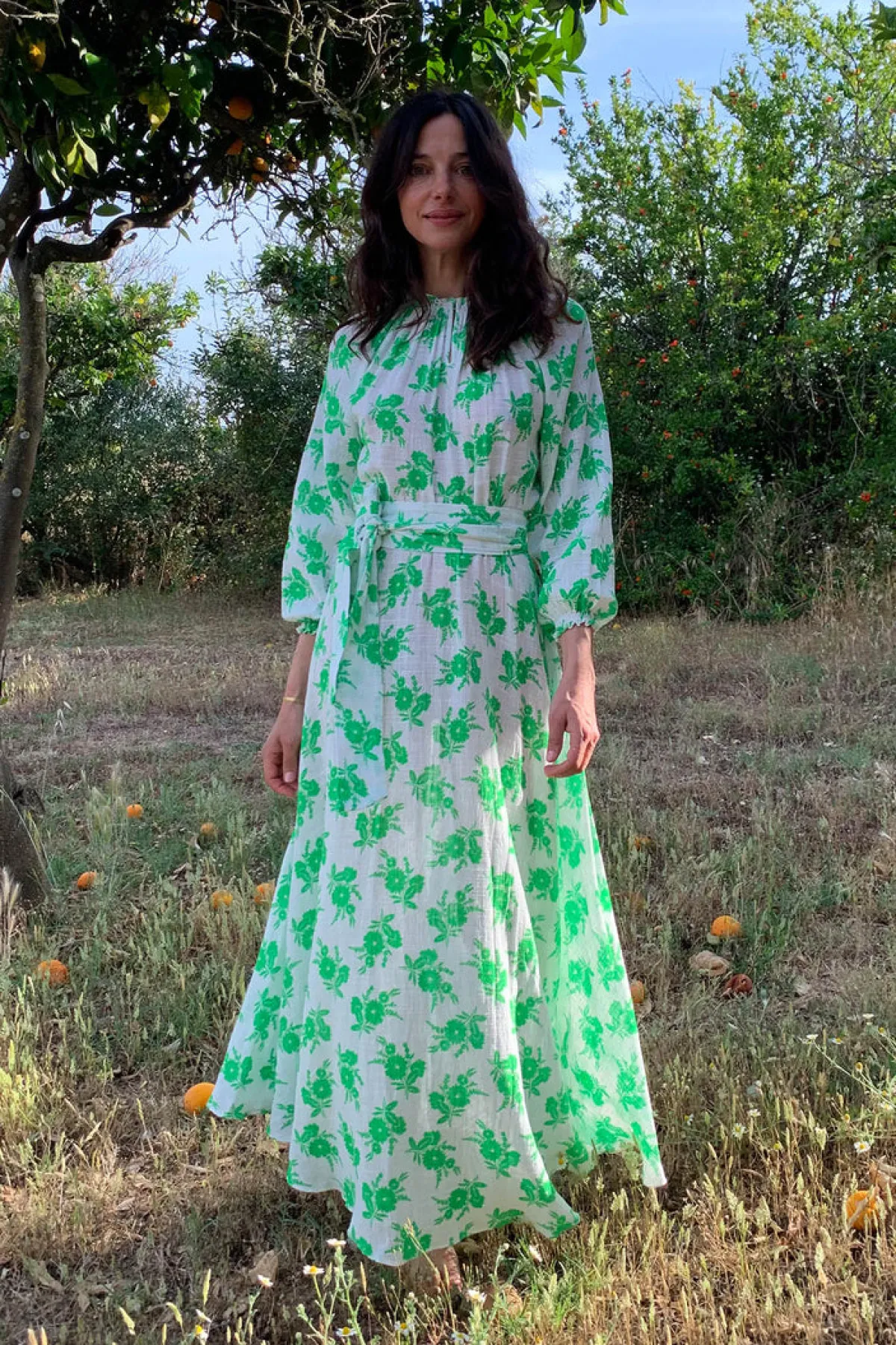 Soler Raquel Bea Peasant Ankle Length Dress | Made to Order