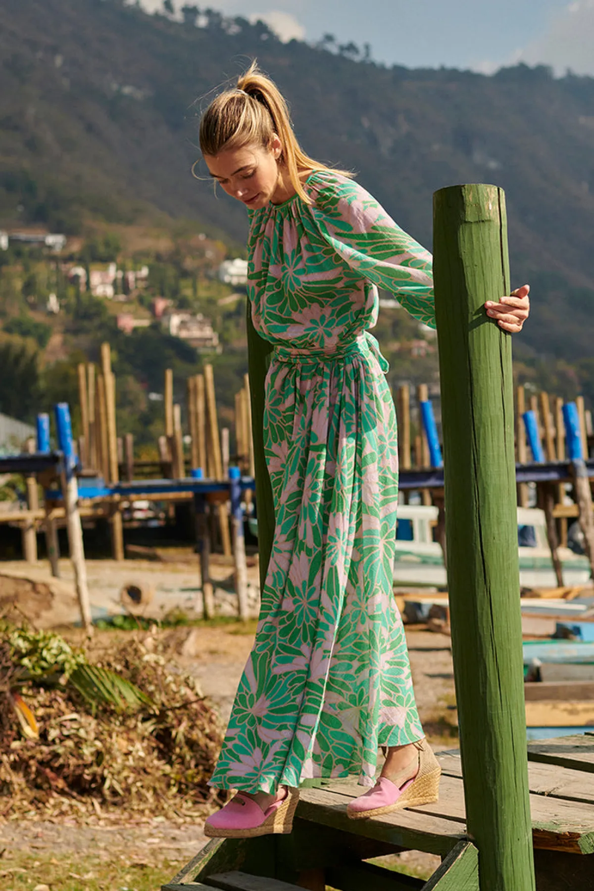 Soler Raquel Bea Peasant Ankle Length Dress | Made to Order