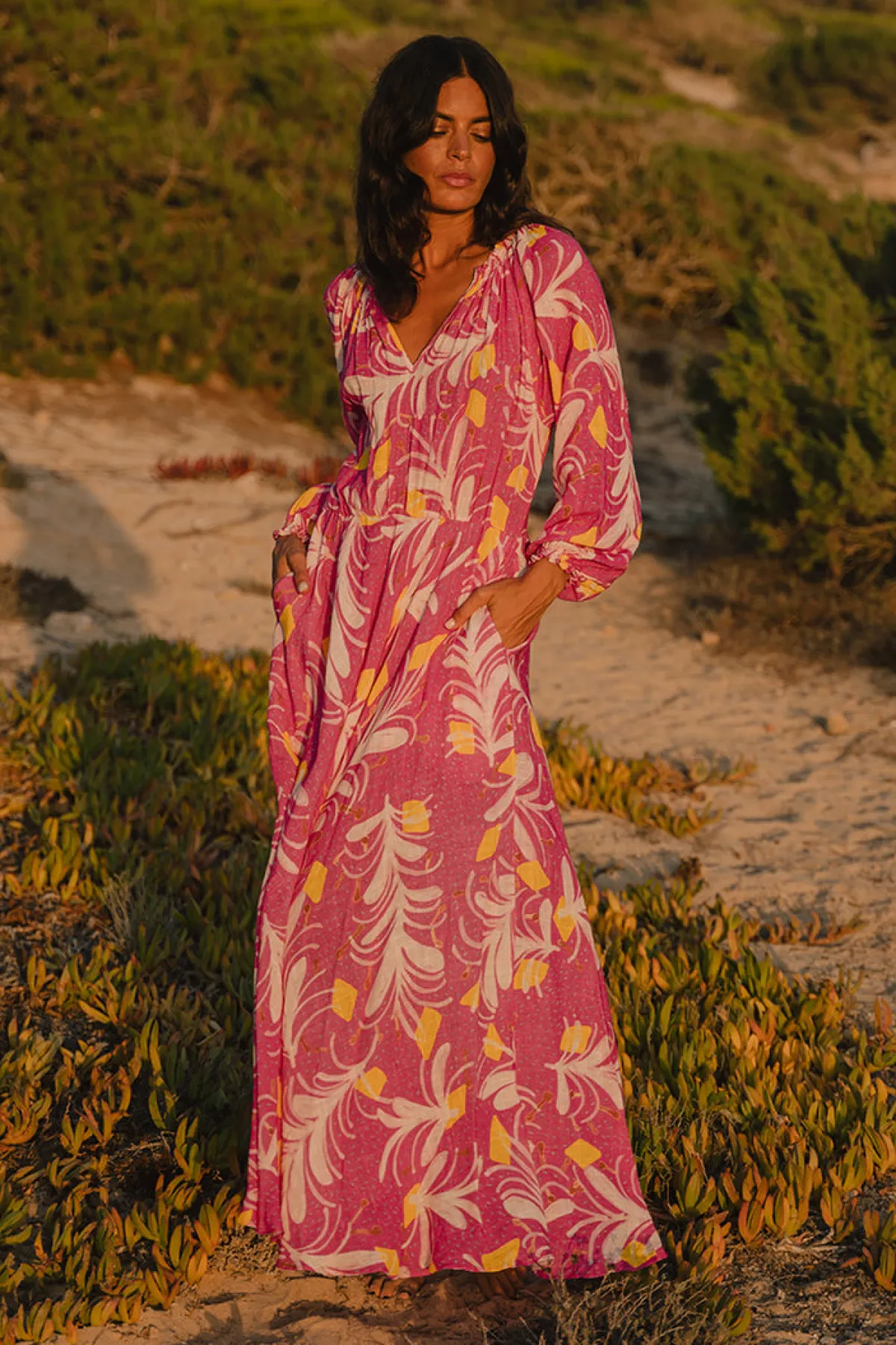 Soler Raquel Bea Peasant Ankle Length Dress | Made to Order
