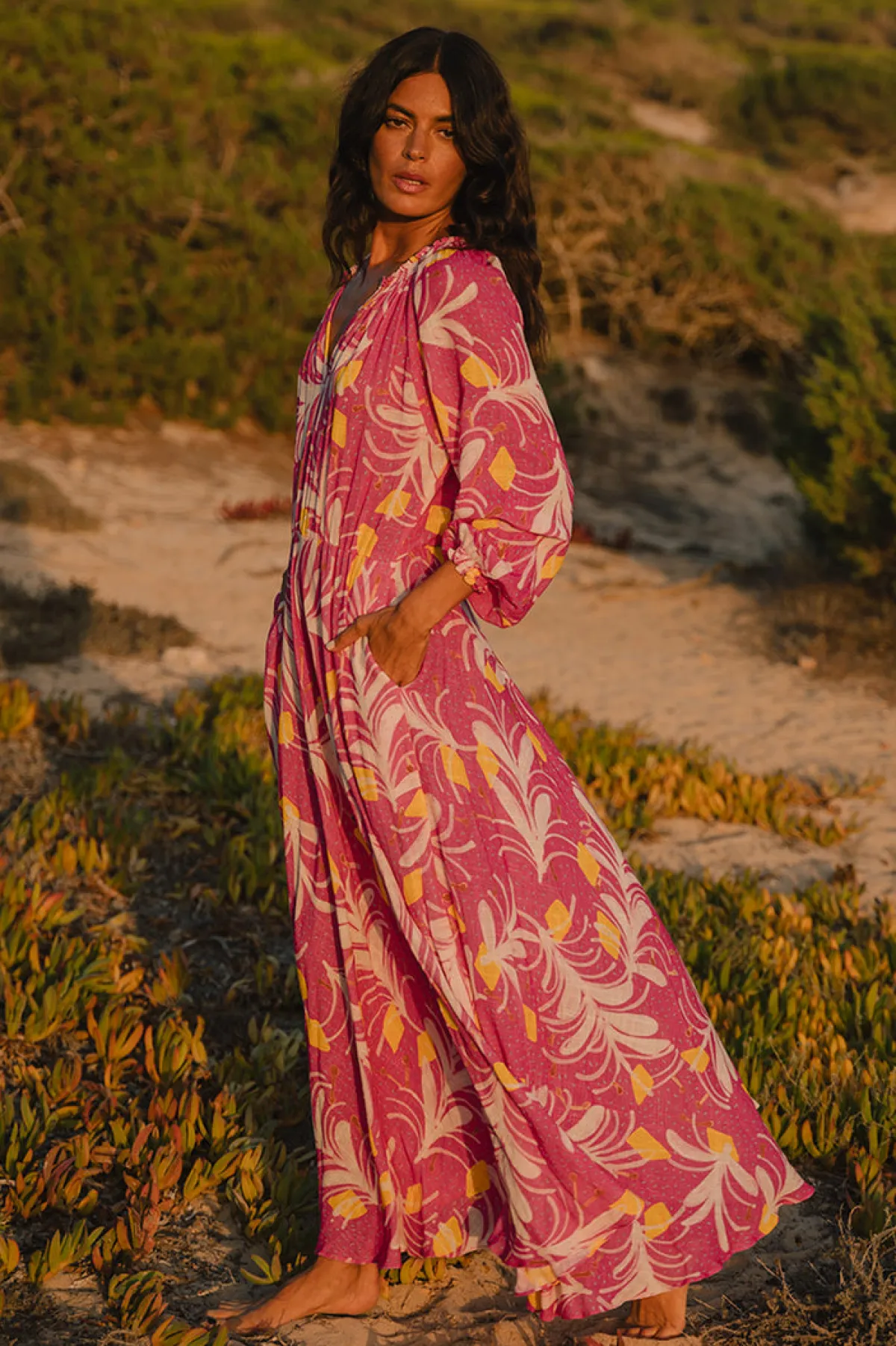 Soler Raquel Bea Peasant Ankle Length Dress | Made to Order