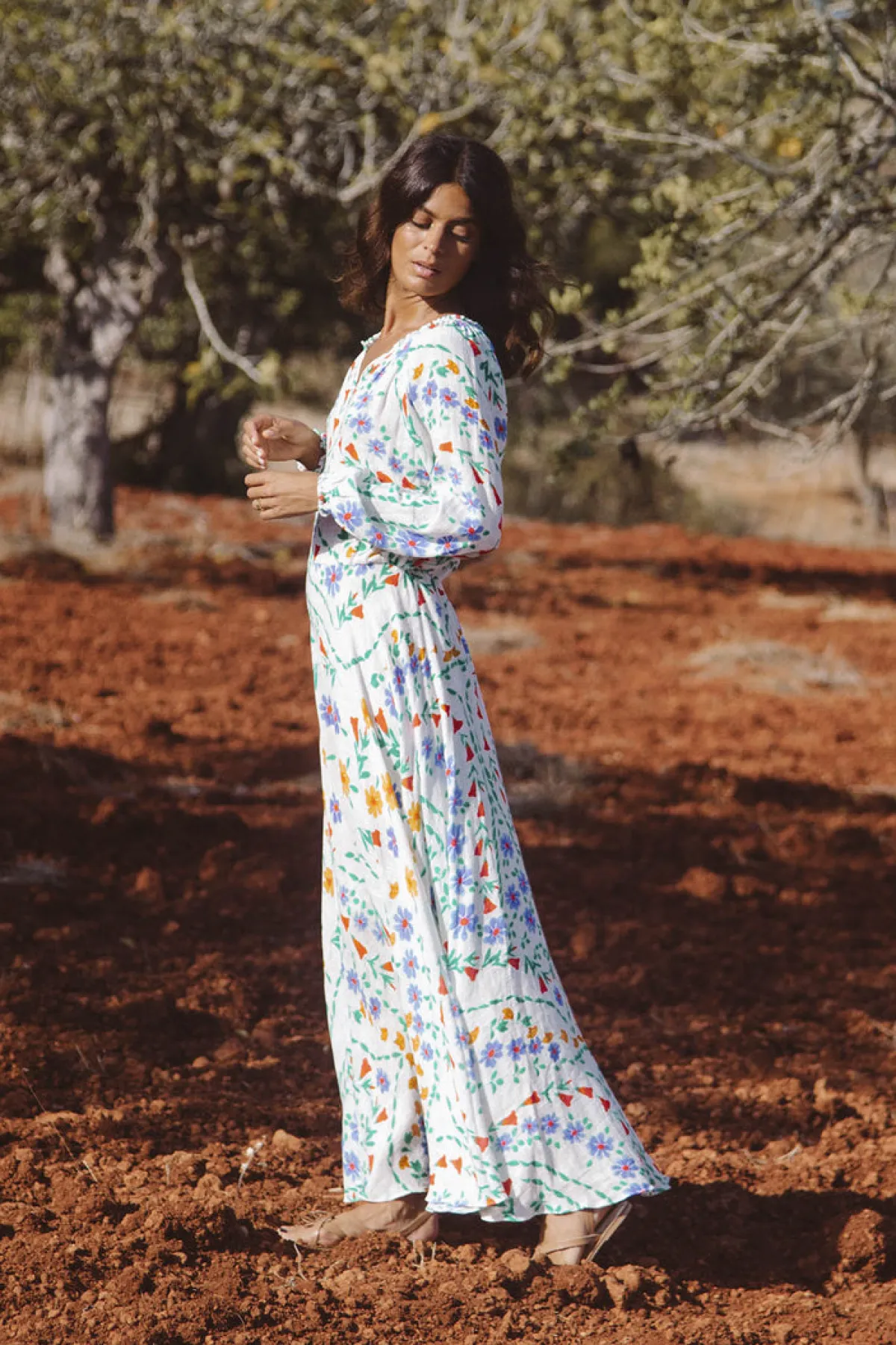 Soler Raquel Bea Peasant Ankle Length Dress | Made to Order