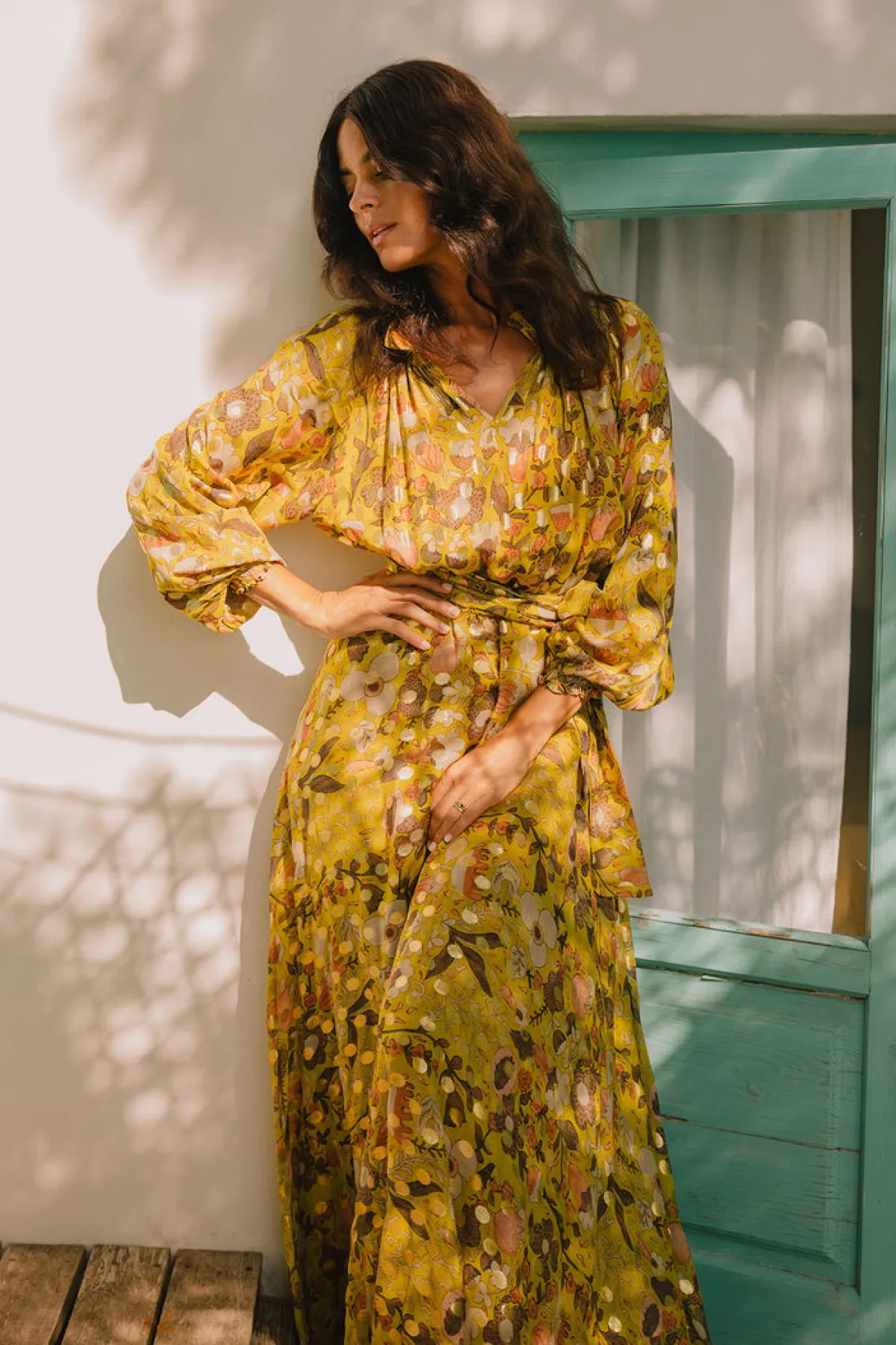 Soler Raquel Frill Bea Peasant Maxi Dress | Made to Order