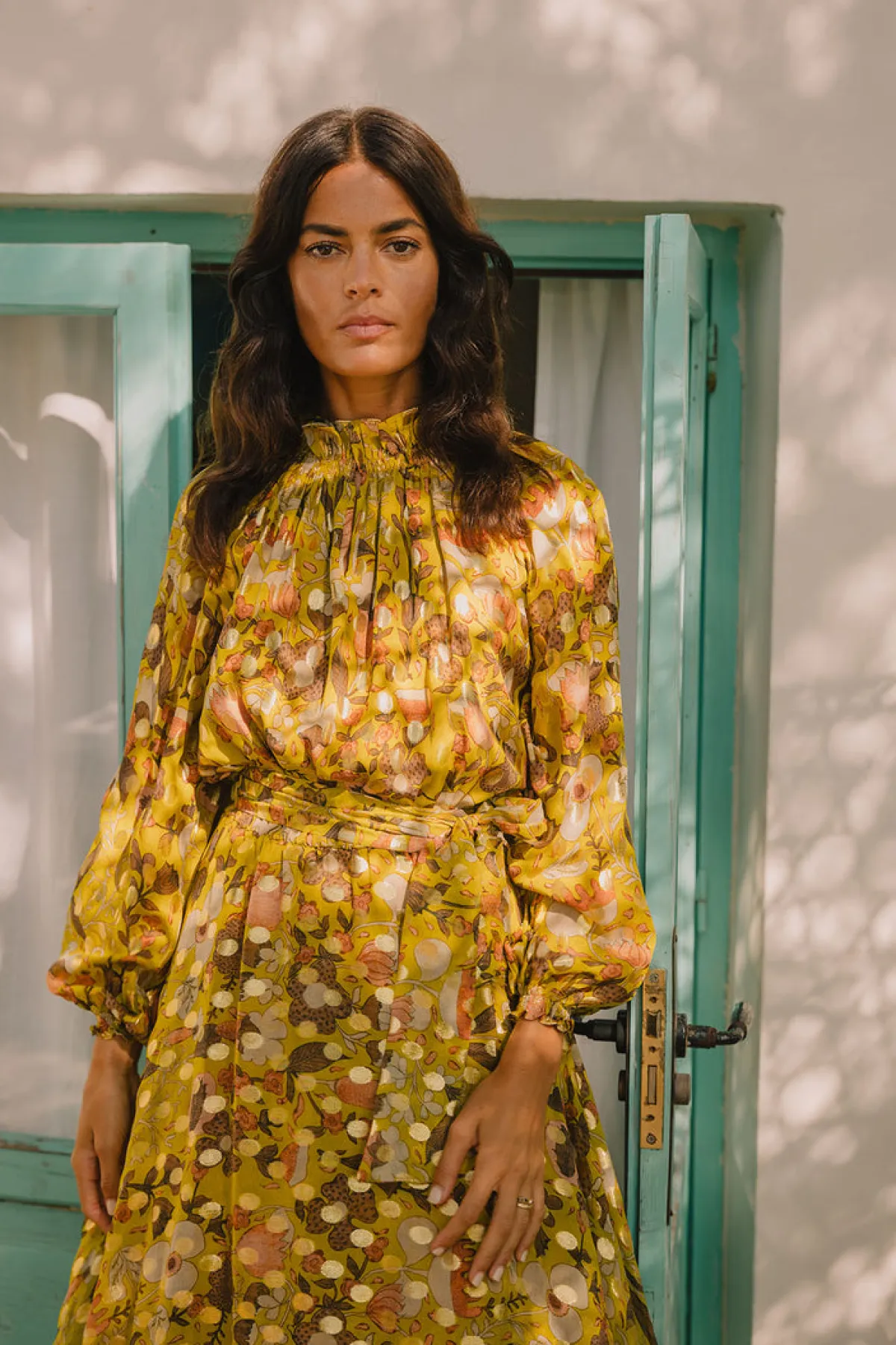 Soler Raquel Frill Bea Peasant Maxi Dress | Made to Order