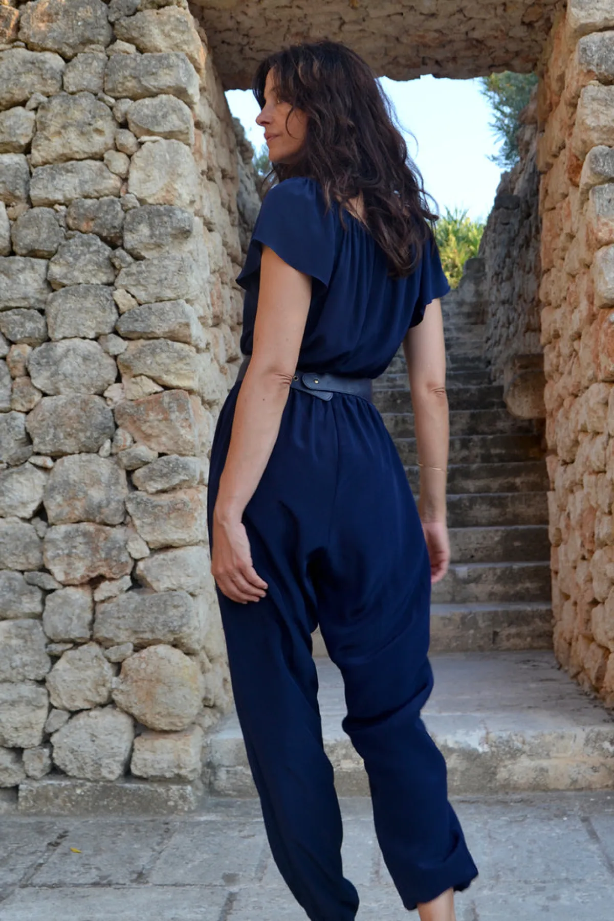 Soler Thalia Flair Sleeve Jumpsuit | Made to Order