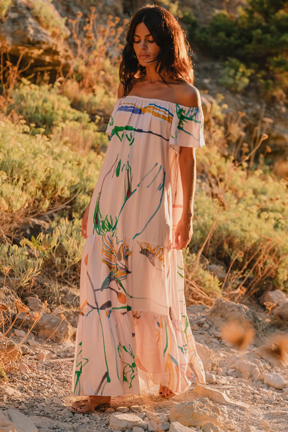 Soler Thalia Flair Sleeve Maxi Dress | Bespoke it!