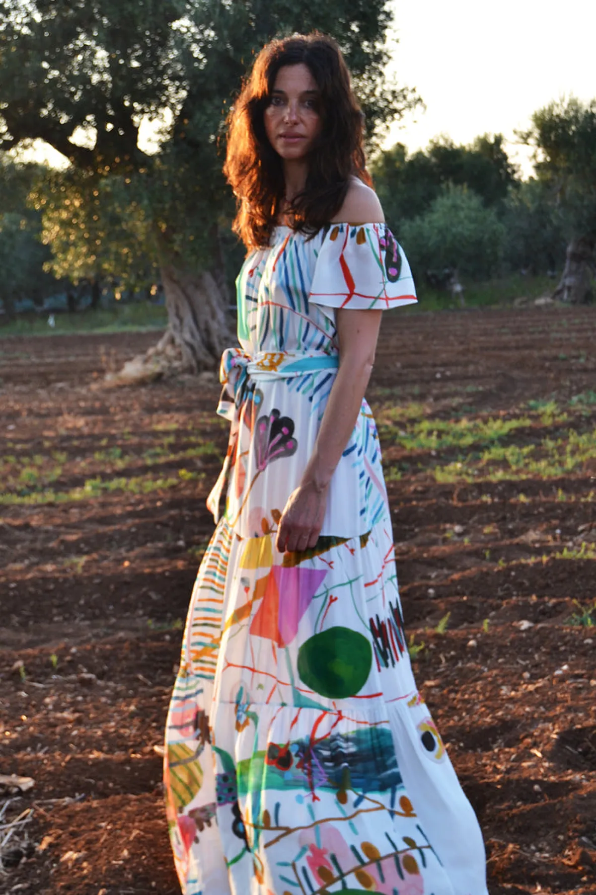 Soler Thalia Flair Sleeve Maxi Dress | Made to Order