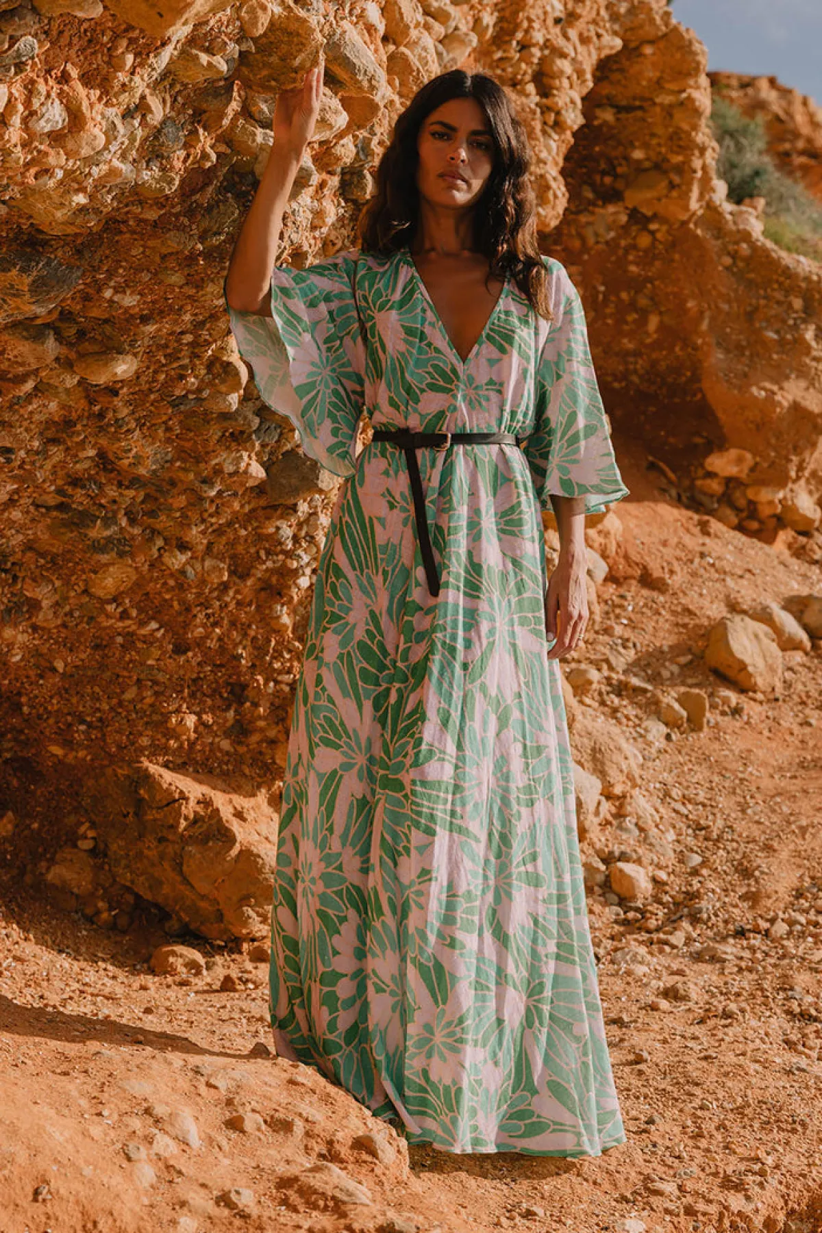 Soler Ursula V-neck Maxi Dress   | Made to Order