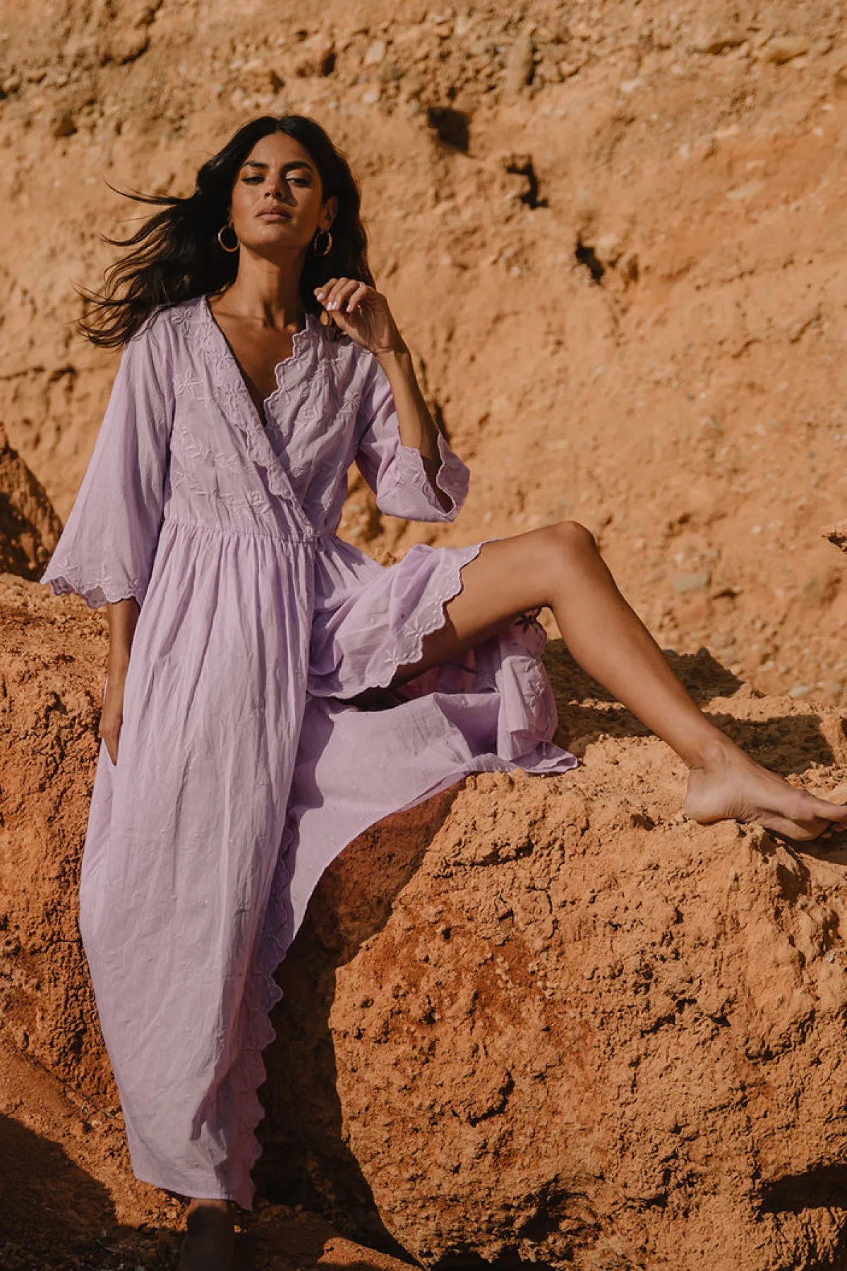 Soler Violet Coat Dress